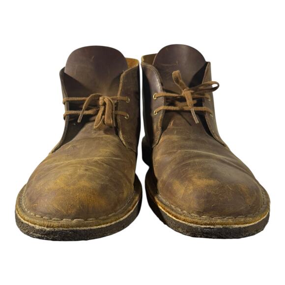 Clarks Men's Bushacre 2 Casual Chukka Boot Beeswax Brown Size 11 - Picture 4 of 11